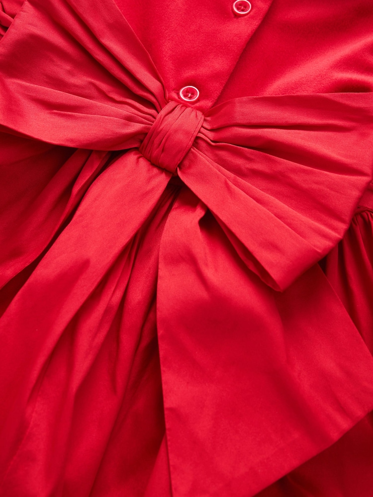 Red Velvet And Taffeta Prom Dress (3mths-8yrs) - Image 7 of 7