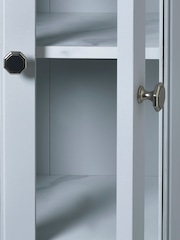 Grey Farnley Tall Storage Console Unit - Image 6 of 9