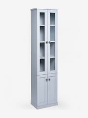 Grey Farnley Tall Storage Console Unit - Image 7 of 9