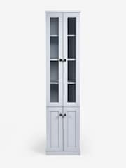 Grey Farnley Tall Storage Console Unit - Image 8 of 9