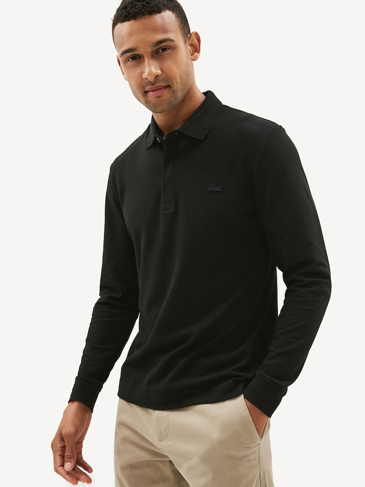 Lacoste Tonal Logo Long Sleeve Polo Shirt - Image 1 of 7