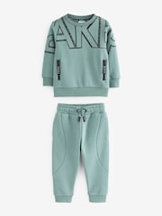 Baker by Ted Baker (0-6yrs) Letter Sweater and Jogger Set - Image 7 of 11
