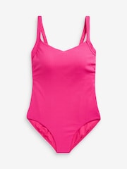 Pink - Savannah Miller X Next Bauchformender gerippter Badeanzug - Bild 6 von 6