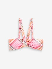 Pink - Savannah Miller x Next Kariertes Bikinioberteil - Bild 5 von 5