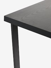 Oyster Natural Casual Bouclé And Black Oak Effect Table And Bench Set - Image 6 of 8