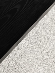 Oyster Natural Casual Bouclé And Black Oak Effect Table And Bench Set - Image 7 of 8