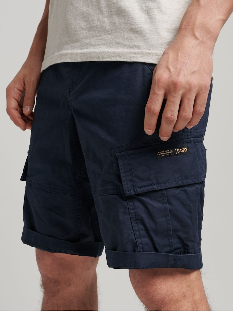 Superdry Navy Vintage Logo Cargo Shorts - Image 1 of 6