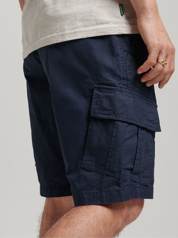 Superdry Navy Vintage Logo Cargo Shorts - Image 2 of 6