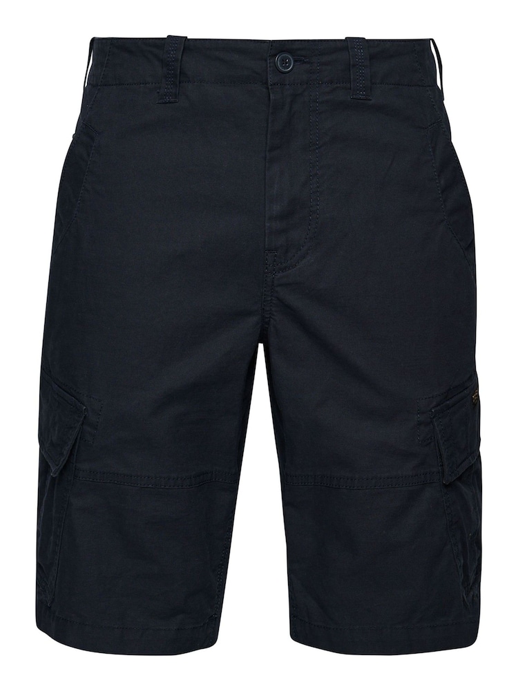 Superdry Navy Vintage Logo Cargo Shorts - Image 6 of 6