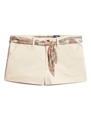 Superdry Oatmeal Vintage Chino Hot Shorts - Image 10 of 10
