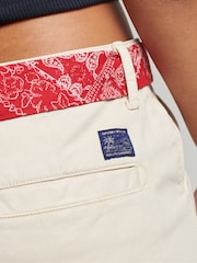 Superdry Oatmeal Vintage Chino Hot Shorts - Image 13 of 14