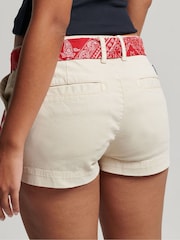 Superdry Oatmeal Vintage Chino Hot Shorts - Image 2 of 10