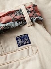 Superdry Oatmeal Vintage Chino Hot Shorts - Image 8 of 10