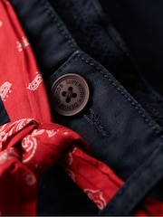 Superdry Navy Vintage Chino Hot Shorts - Image 7 of 9