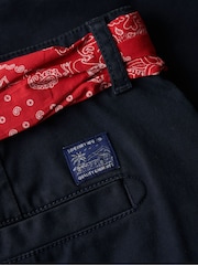 Superdry Navy Vintage Chino Hot Shorts - Image 9 of 9