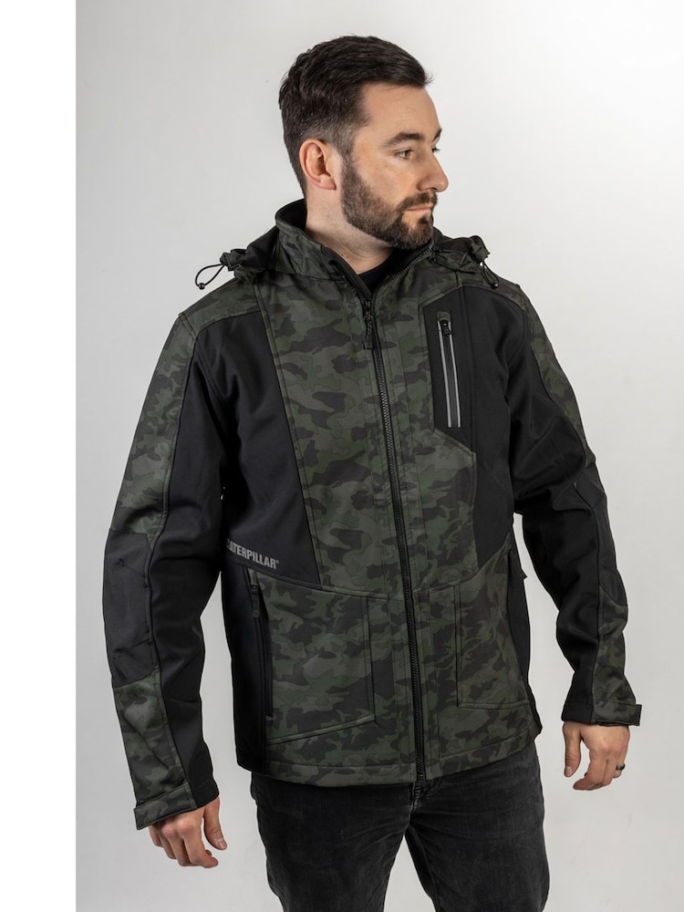 Caterpillar Green Mercury Soft Shell Jacket - Image 1 of 15