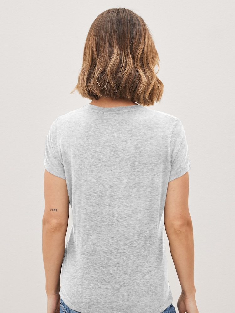 American Vintage Short Sleeve Scoop Neck T-Shirt - Image 2 of 4