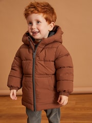 Brown Bear Padded Coat (3mths-7yrs) - Image 1 of 11