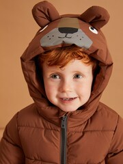 Brown Bear Padded Coat (3mths-7yrs) - Image 5 of 11