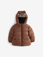 Brown Bear Padded Coat (3mths-7yrs) - Image 7 of 11