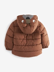 Brown Bear Padded Coat (3mths-7yrs) - Image 9 of 11