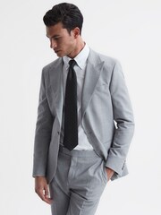 Reiss Black Liam Textured Polka Dot Tie - Image 2 of 5