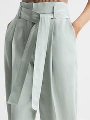 Reiss Mint Mylie Tapered High Rise Trousers - Image 4 of 5