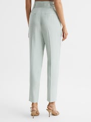 Reiss Mint Mylie Tapered High Rise Trousers - Image 5 of 5