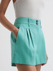 Reiss Green Ember Tailored Shorts - Image 1 of 7
