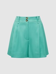 Reiss Green Ember Tailored Shorts - Image 2 of 7