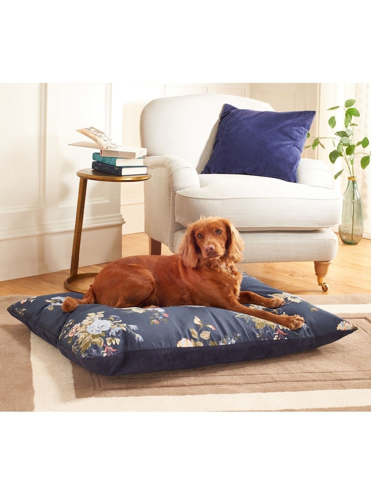 Laura Ashley Blue Rosemore Deep Duvet Pet Bed - Image 1 of 4