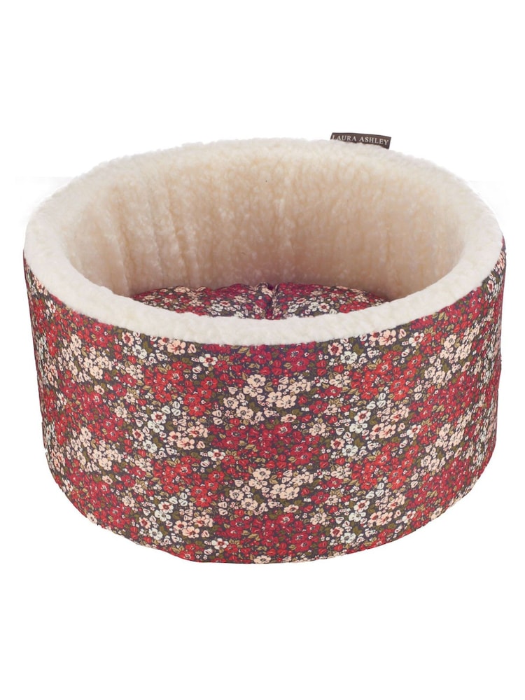 Laura Ashley Red Libby Cat Cosy Pet Bed - Image 2 of 4