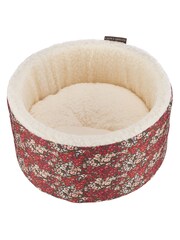 Laura Ashley Red Libby Cat Cosy Pet Bed - Image 3 of 4