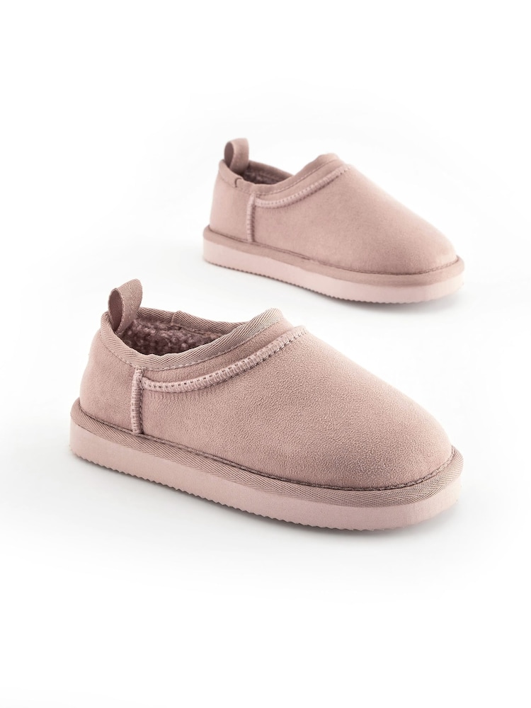 Neutral/Pink - Hausschuh-Stiefel mit kuscheligem Futter aus Fellimitat - Bild 1 von 6 Neutral/Pink - Hausschuh-Stiefel mit kuscheligem Futter aus Fellimitat - Bild 1 von 6