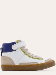Boden White Leather High Top Trainers - Image 1 of 3