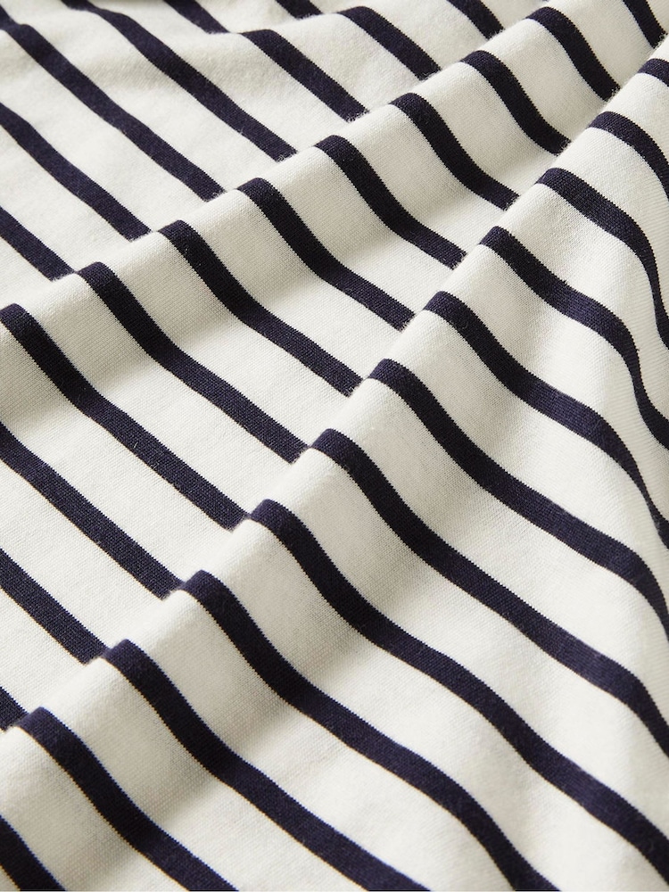 Boden Cream Supersoft Boat Neck T-Shirt - Image 5 of 5