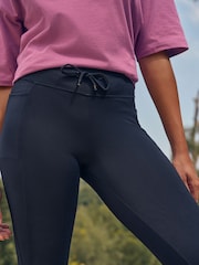 Navy Blue Elements Outdoor Fleece Lined Warm Handle Leggings - Image 4 of 7