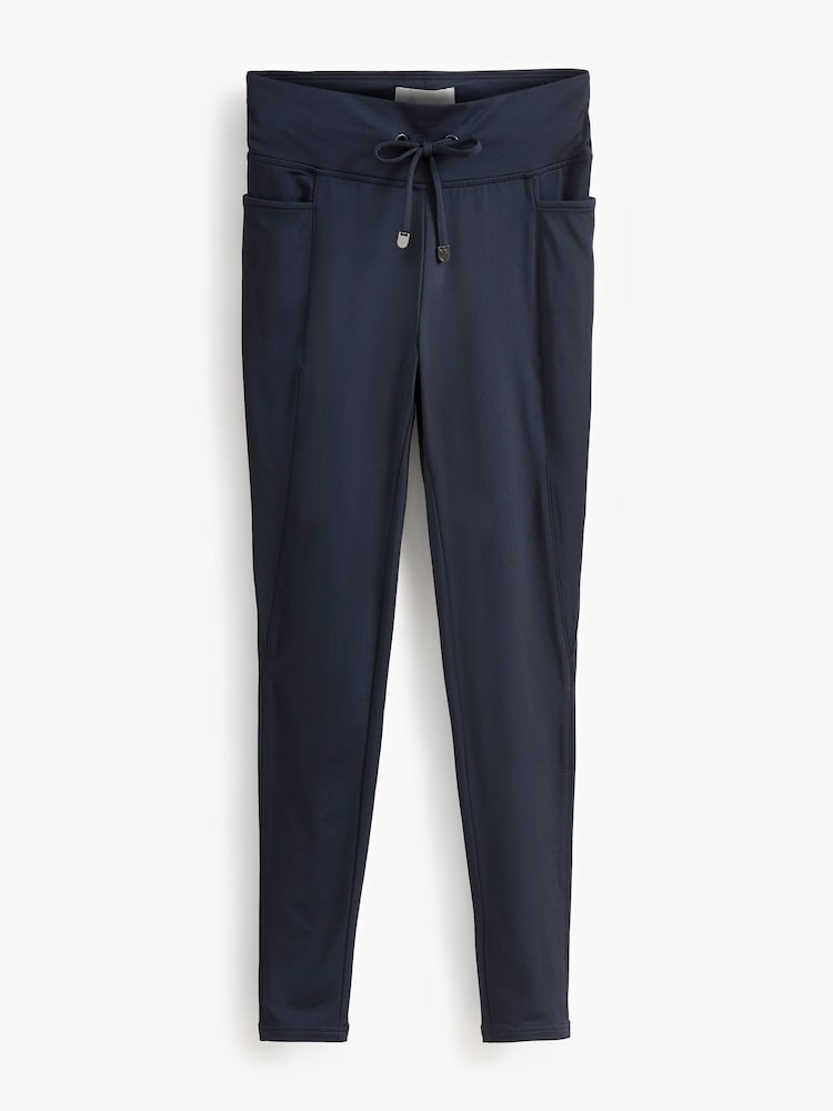 Navy Blue Elements Outdoor Fleece Lined Warm Handle Leggings - Image 1 of 2