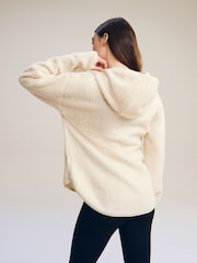 Ecru - Outdoor Next Element Hupullinen Teddy Teddykangas Quarter Zip Fleece - Kuva 3 / 6