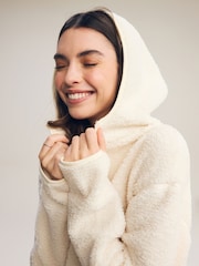 Ecru - Outdoor Next Element Hupullinen Teddy Teddykangas Quarter Zip Fleece - Kuva 4 / 6