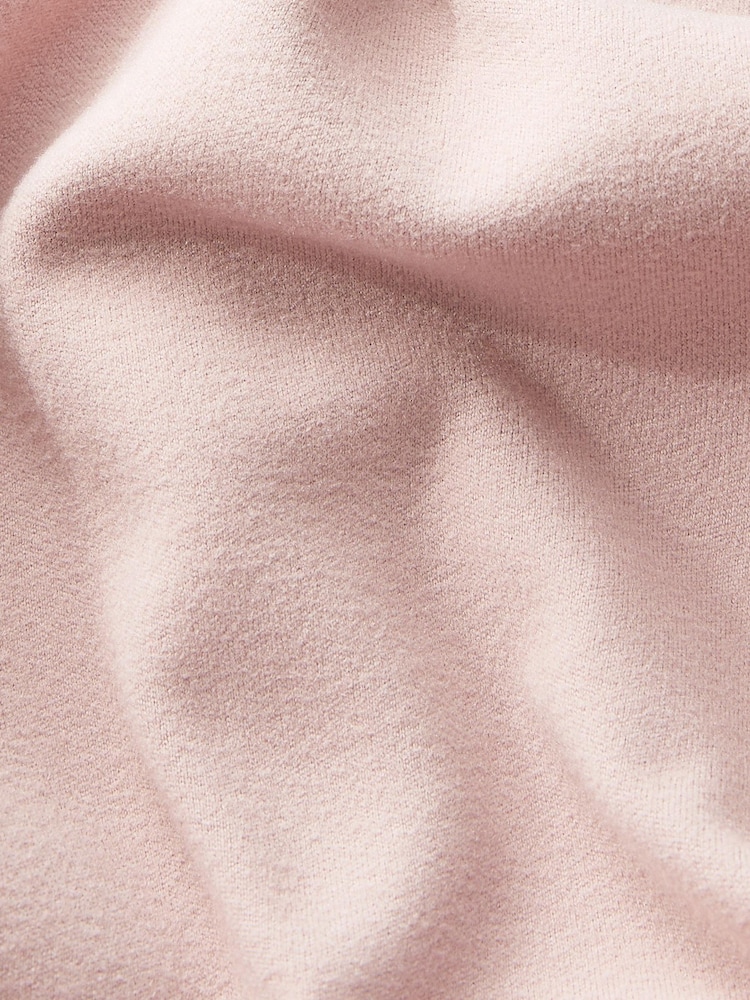 Neutral Pink Elements Outdoor Casual Half Zip Longline Long Sleeve Fleece - Image 7 of 7