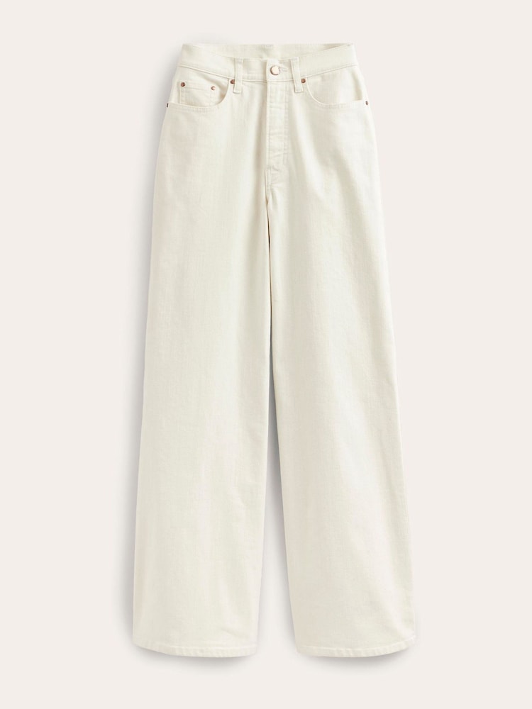 Boden White High Rise Wide Leg Jeans - Image 6 of 6 Boden White High Rise Wide Leg Jeans - Image 6 of 6