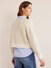 Boden Natural Metallic Stripe Sweatshirt - Image 2 of 4