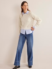 Boden Natural Metallic Stripe Sweatshirt - Image 3 of 4