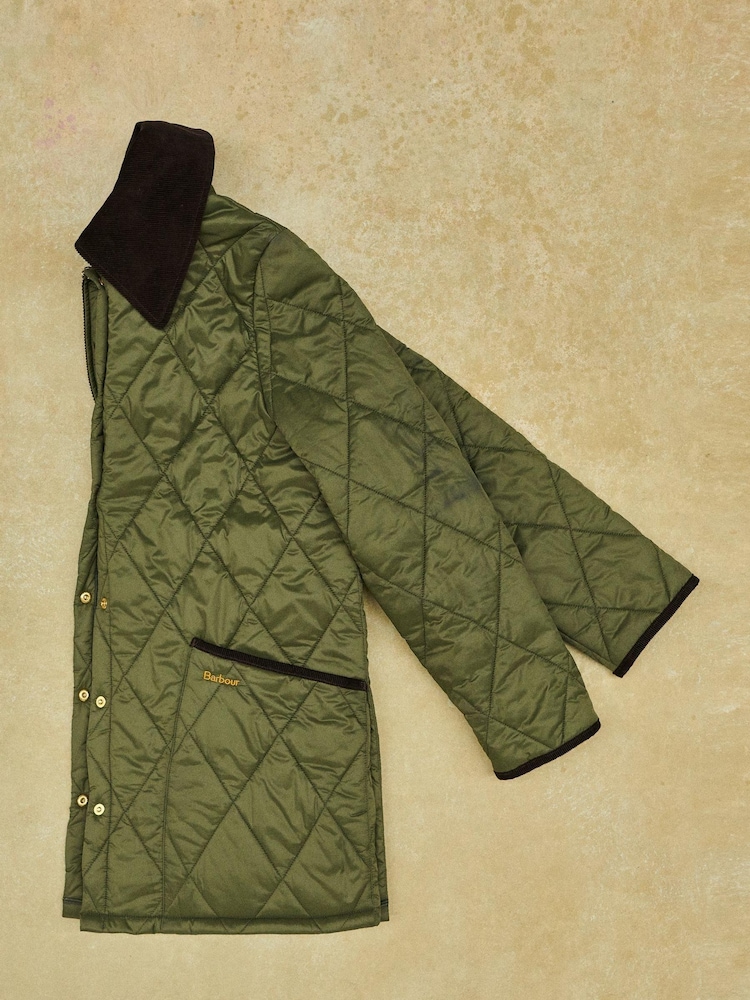 Barbour® Khaki Green ReEngineered Whitfield Diamond Quilted Jacket - Image 12 of 12
