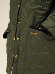 Barbour® Khaki Green ReEngineered Whitfield Diamond Quilted Jacket - Image 10 of 12
