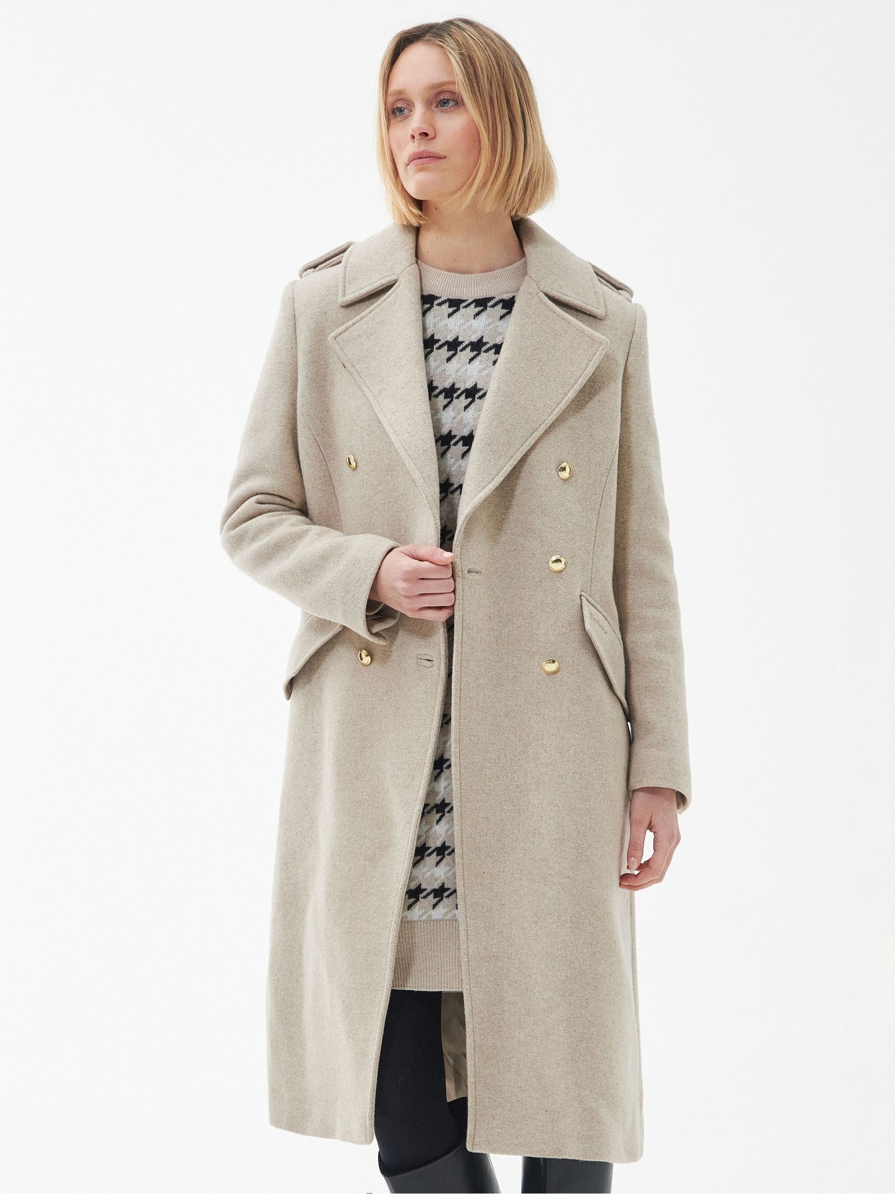 Barbour wool coat womens discount