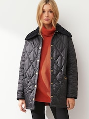 Barbour® Black ReEngineered Whitfield Diamond Quilted Jacket - Image 1 of 6