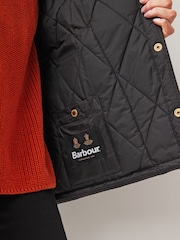 Barbour® Black ReEngineered Whitfield Diamond Quilted Jacket - Image 3 of 6