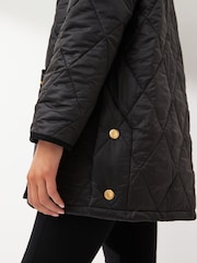 Barbour® Black ReEngineered Whitfield Diamond Quilted Jacket - Image 4 of 6